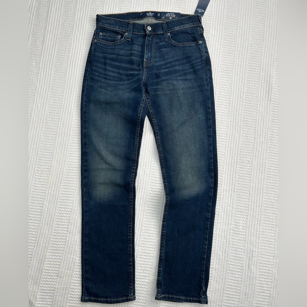 Hollister Jeans Epic Flex Slim Straight Dark Wash Size W29 X L32